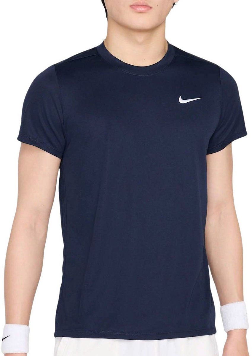 Nike Court Dri-FIT Victory Shirt Heren Blauw