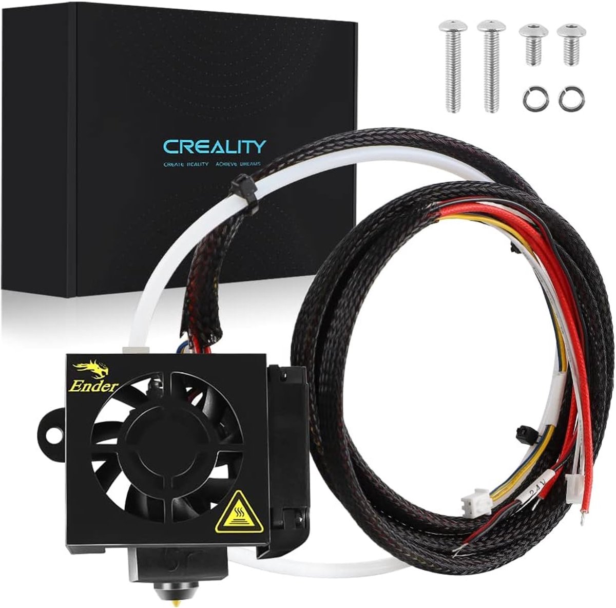 3D Printer Hotend - Extruder Kit - 3D Printen - Dubbele Ventilator Koeling - 16x15x7 cm