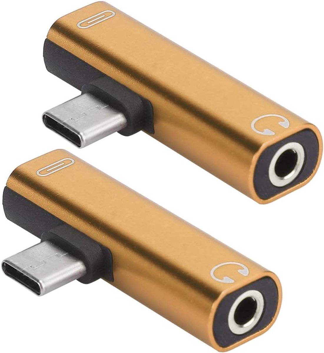 Adapter voor Type C - 2-in-1 Kabel - Muziek Luisteren - Opladen en Audio