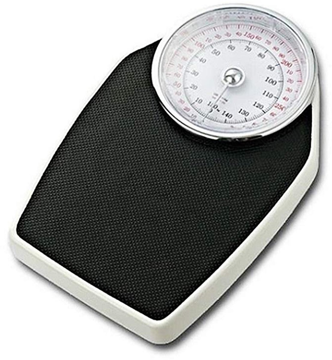 Analoge Weegschaal - Mechanische Personenweegschaal - Gezondheid Monitoren - Batterijvrij Werking - 150 Kg Capaciteit - Zwart