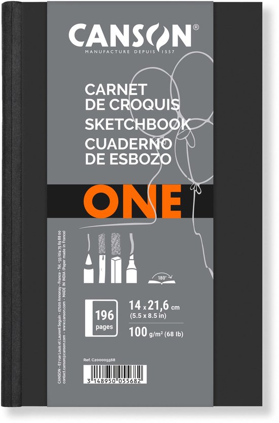 Canson tekenalbum One formaat 14 x 216 cm