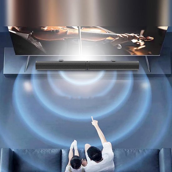 Scheidbare Soundbars Bluetooth 5.3 Surround Sound-systeem met 40W Subwoofer- voor Tv-computer - 3D Stereo Home Theatre-luidspreker met U-schijf/optisch/AUX. . — afbeelding 3