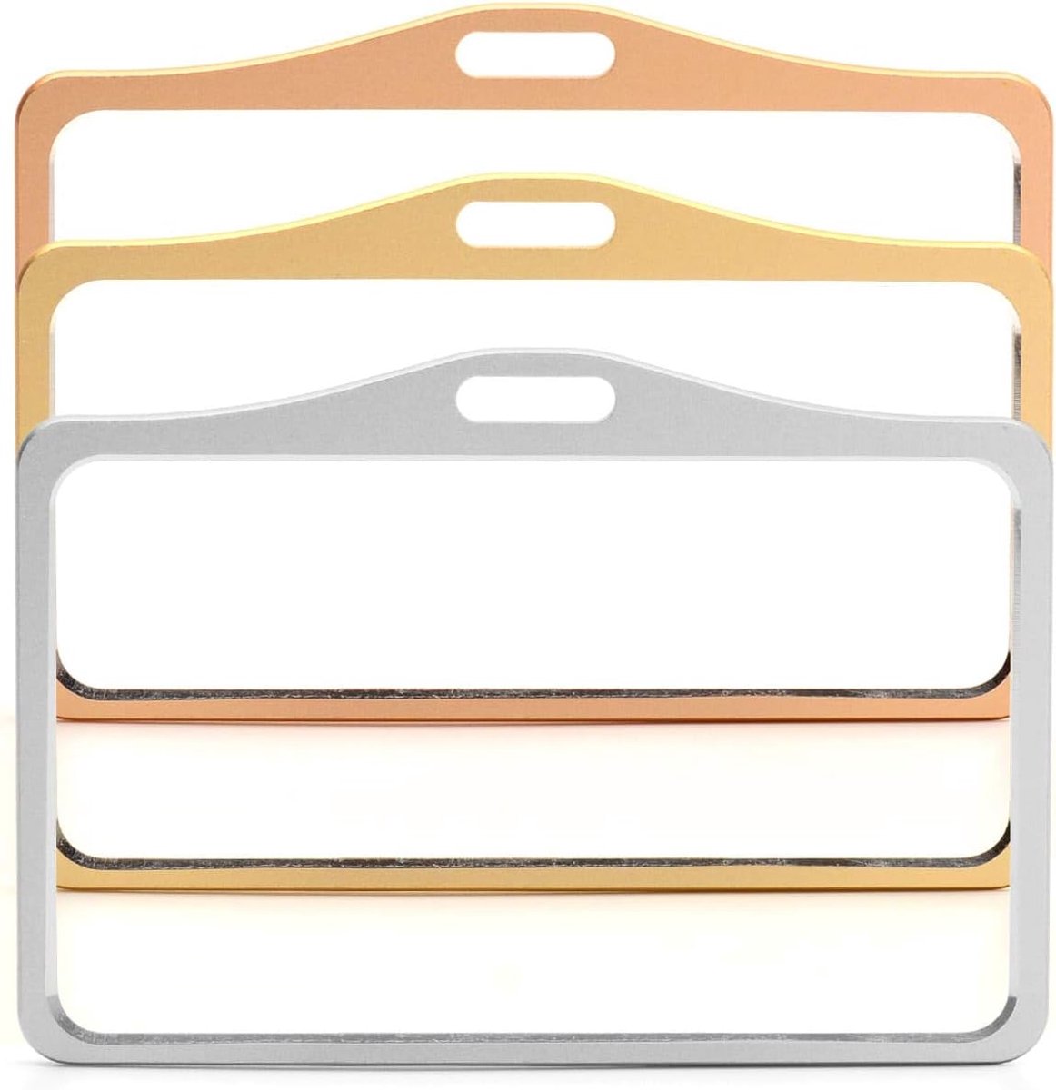 ID Kaarthouders - Pas Beschermers - Zakelijk Gebruik - RFID Blokkerend - 86x54mm - Roségoud