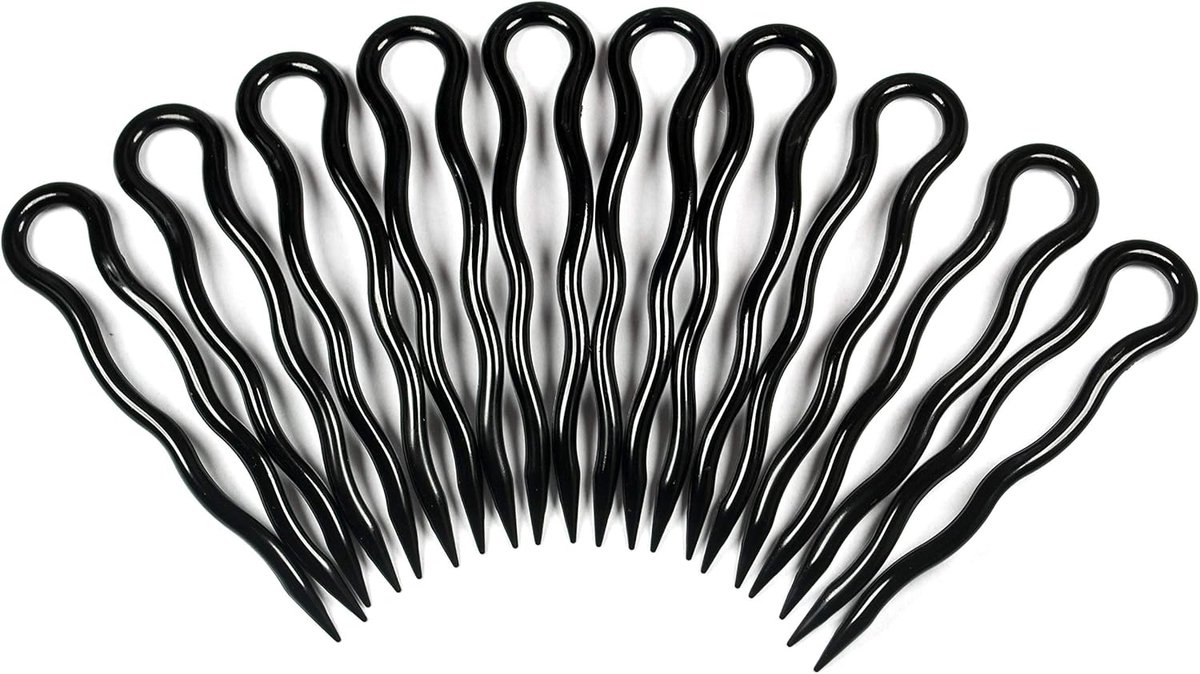 Haarspelden Set - Stukken Haarclip - Kapsels Maken - Stevig Vastzetten - 8 Cm Lengte - Zwart