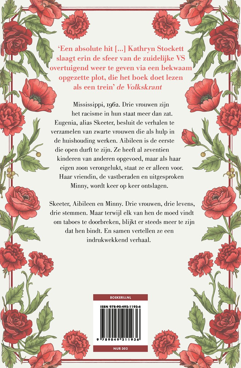 Een keukenmeidenroman (The Help) - back cover