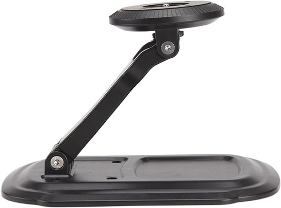 Projector bureauhouder draaibaar anti-slip, beamerhouder stabiel verstelbaar, draagbaar 25,5x18x7 cm zwart
