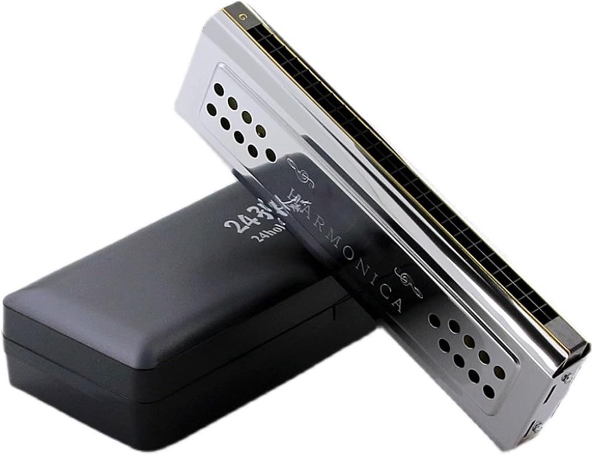 Mondharmonica - Muziek instrument - Muziek oefenen - 24 Gaten - One Size - One Color