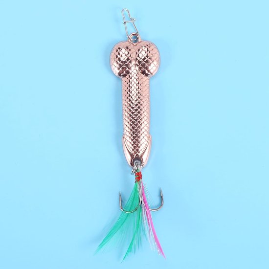 Spinner Snoek Lokaas - Vib Wobble Tackle - Vissen Vangen - Hoge Kwaliteit Metaal - 21g 61mm - Roségoud van Spinner — afbeelding 2
