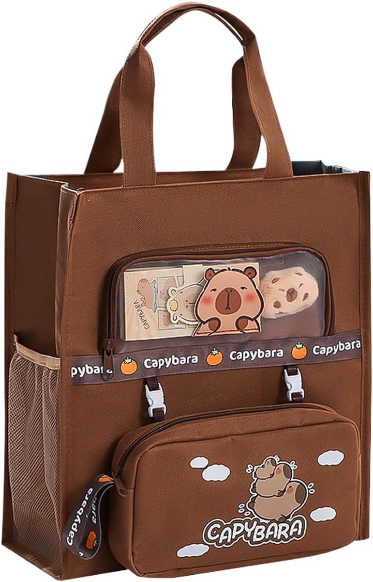 Shopper Tas - Draagtas Canvas - Dagelijks Gebruik - Grote Opbergruimte - 30x14x34cm