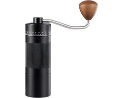 Handmatige Koffiemolen - Koffie Maalapparaat - Verse Koffie Zetten - 55 Maalstanden Precisie - 22g Capaciteit - Zwart