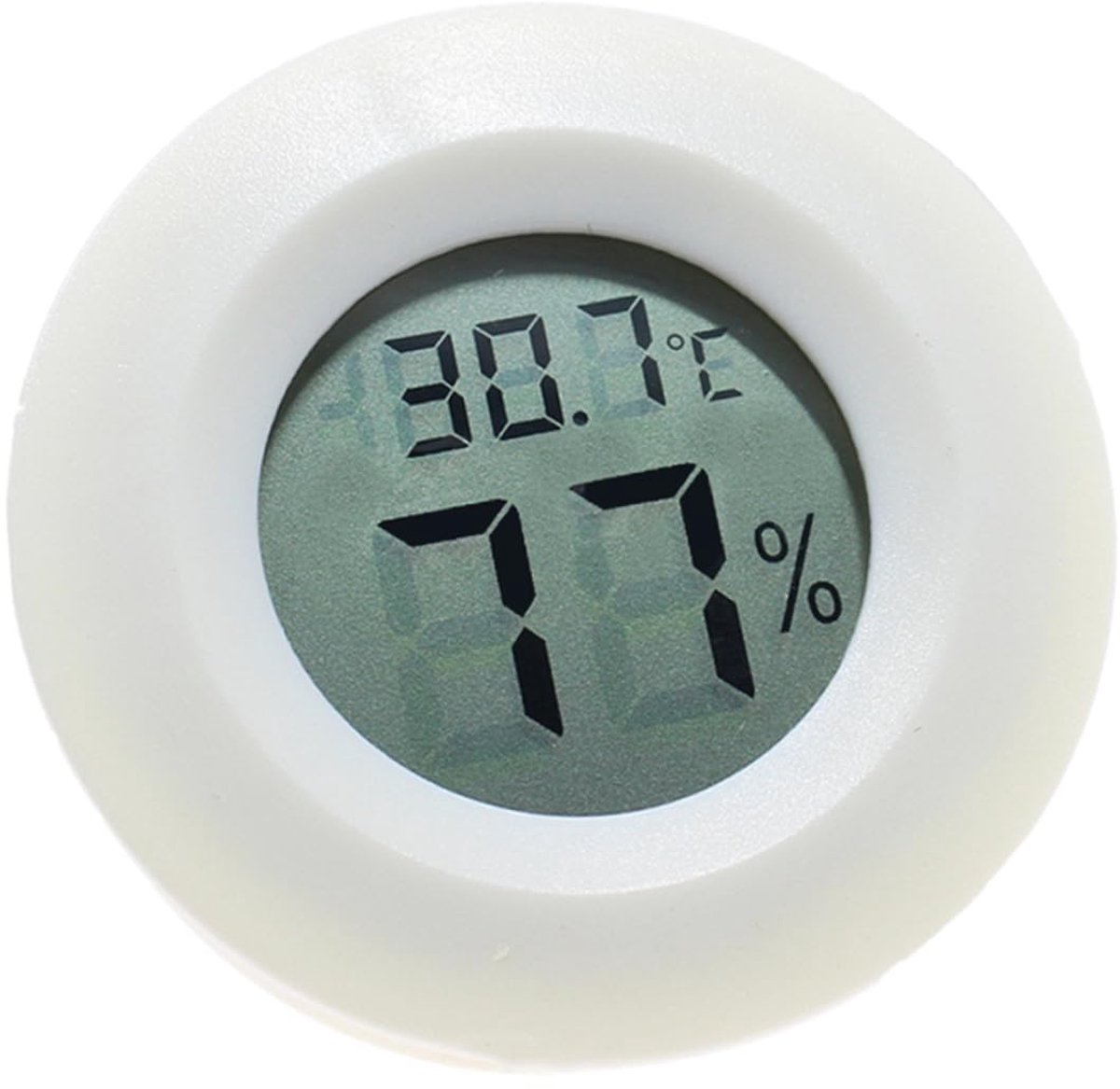 Digitale thermometer hygrometer - Kamertemperatuur monitor - Binnenklimaat meten - Compact en lichtgewicht - 4.5 x 4.5 x 2 cm