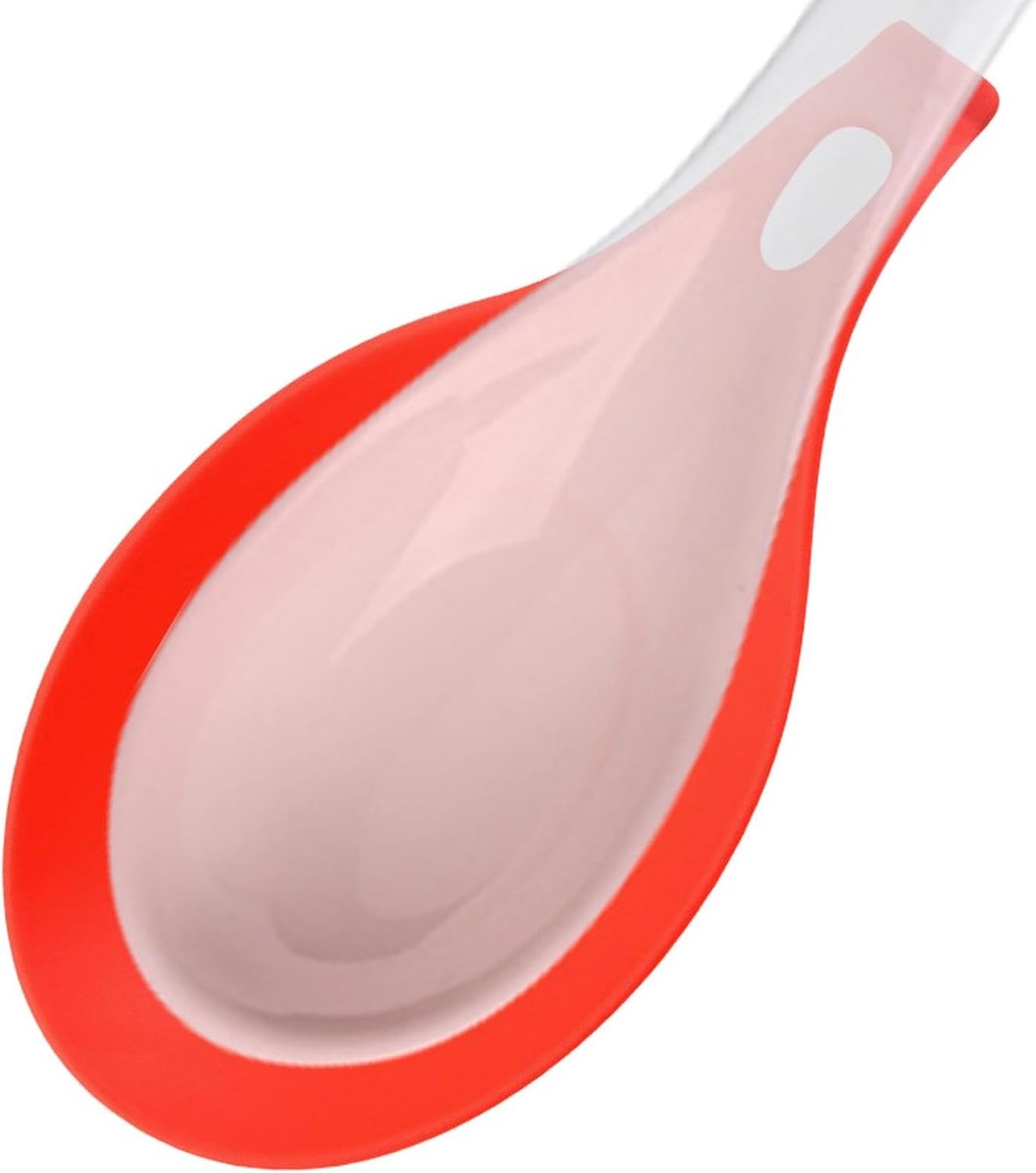 Keukenlepelsteun - Lepelhouder - Schoon Koken - Hittebestendig Materiaal - 20x9.5cm - Rood