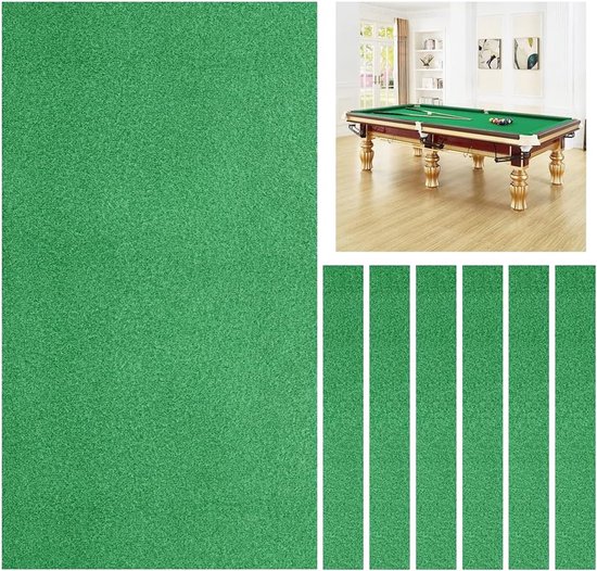 Biljarttafel Vilt - Pooltafel Bekleding - Indoor Sport Spel - Inclusief Zijstrips - 9 Voet - Rood — afbeelding 2