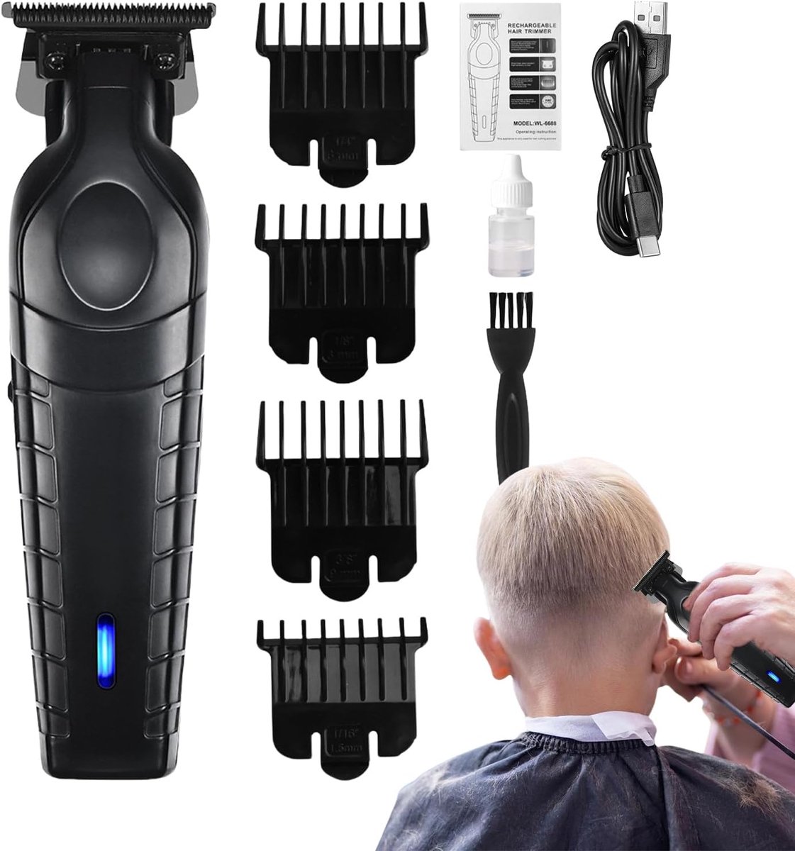 Haartrimmer Mannen - Elektrisch Scheerapparaat - Baard Gezicht Verzorging - Multifunctionele Trimmer - 15 cm Lengte