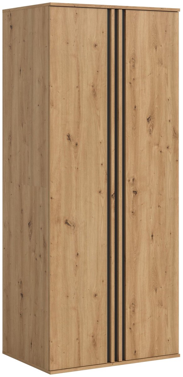 Furnilux Tweedeurs kledingkast in artisan eiken look - Ruime opbergoplossing voor elk interieur - 80x192x56cm
