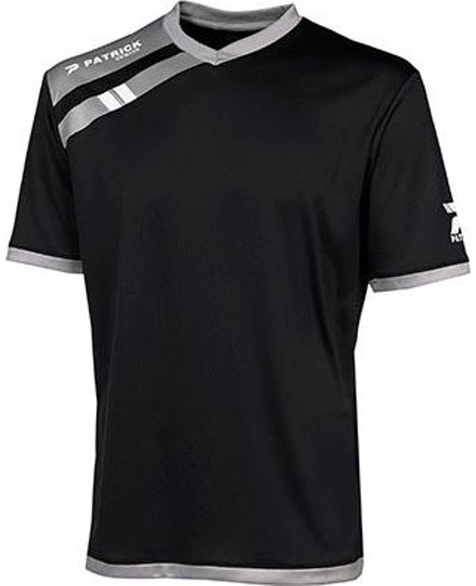 Patrick Force Shirt Korte Mouw Kinderen - Zwart / Grijs | Maat: 11/12