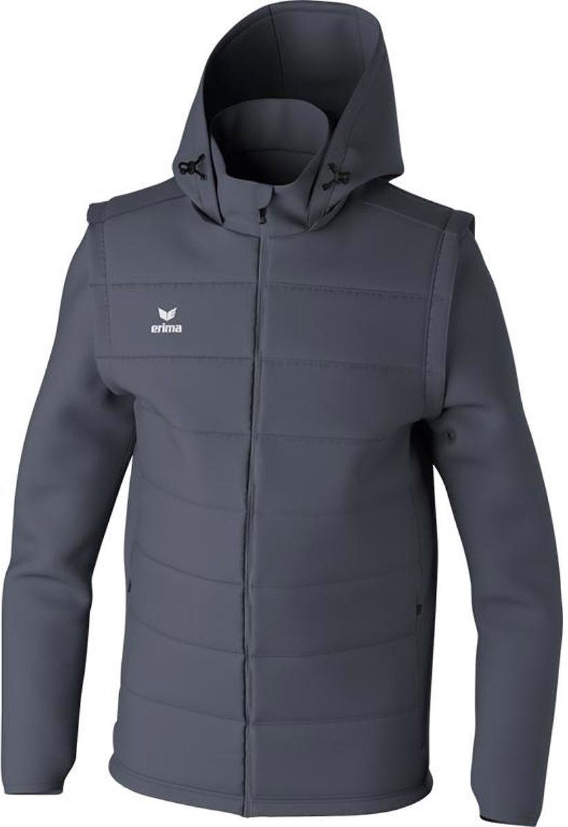 Erima Team Jack Met Afneembare Mouwen Heren - Grijs | Maat: XL