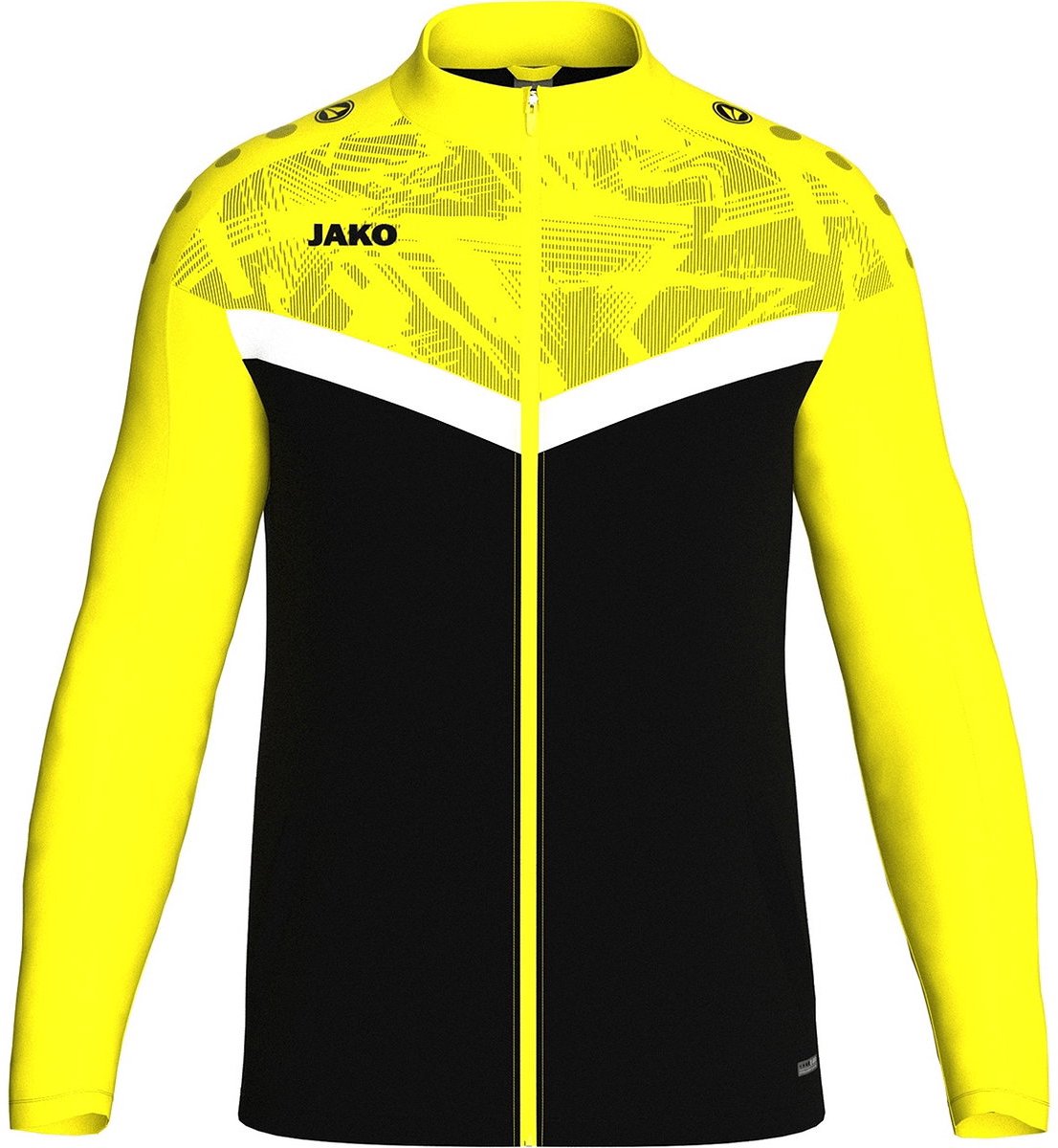 Jako Iconic Polyestervest Kinderen - Zwart / Zachtgeel | Maat: 116