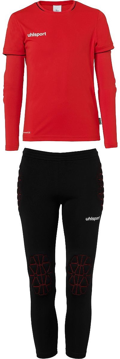 Uhlsport Save Keeperset Kinderen - Rood / Zwart | Maat: 116