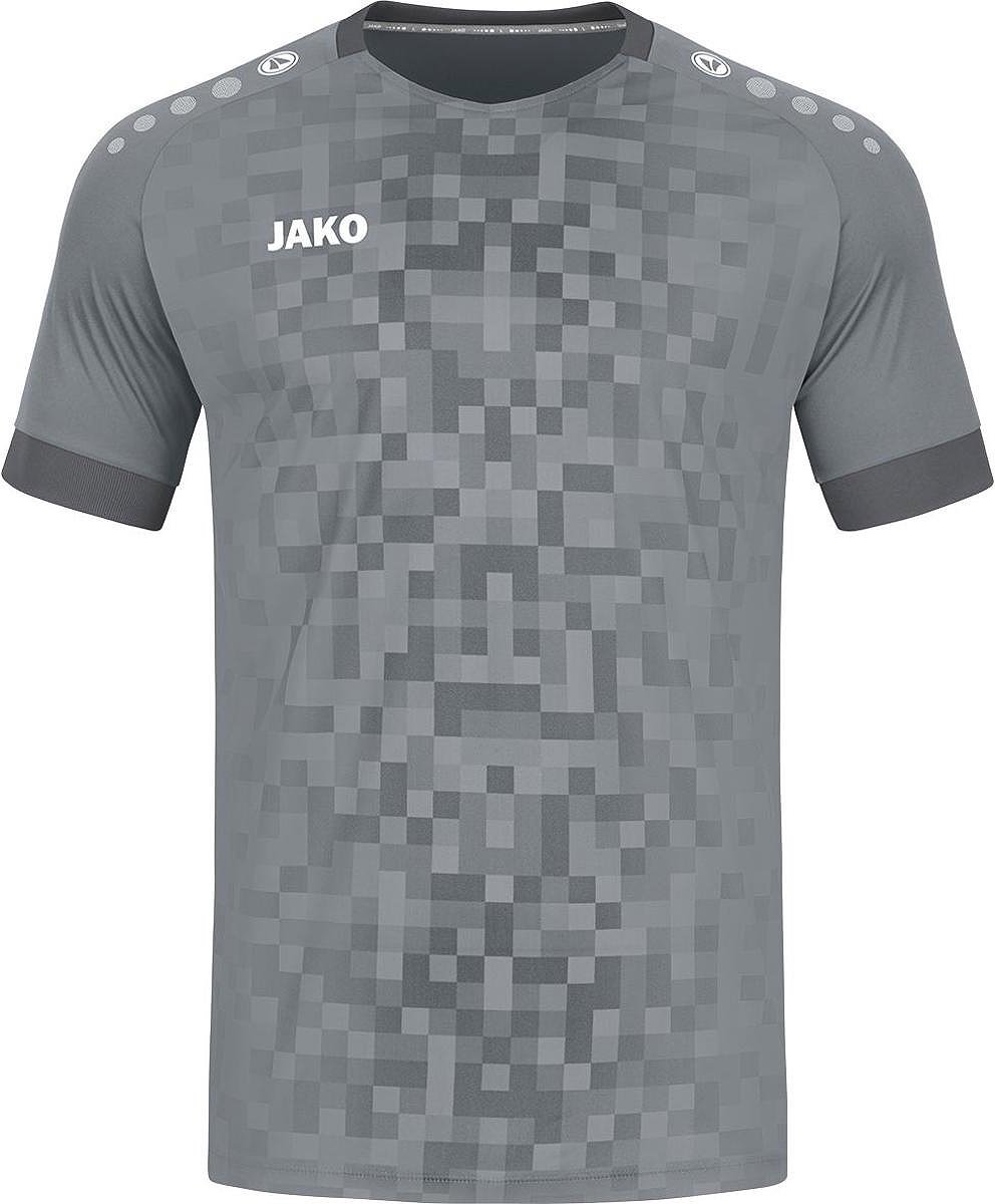 JAKO Shirt Pixel Korte Mouwen Grijs Maat XL
