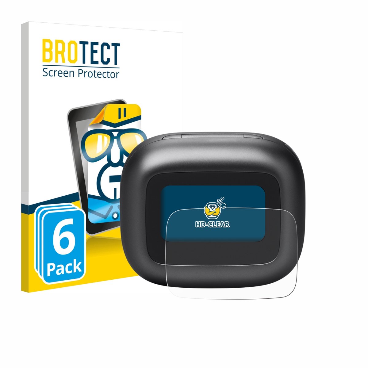 BROTECT - Screenprotector voor JBL Live Beam 3 - Folie Beschermfolie transparant 6 Stuks