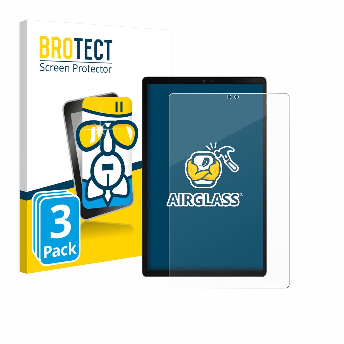 Screenprotector 3 Stuks voor ZTE Blade X1001 Beschermglas transparant