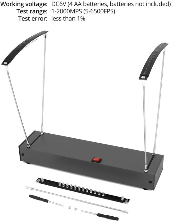 Snelheidsmeetapparaat - Versnellingsmeter - Experimentele Fysica - Nauwkeurige Meting - 550 Gram — afbeelding 3