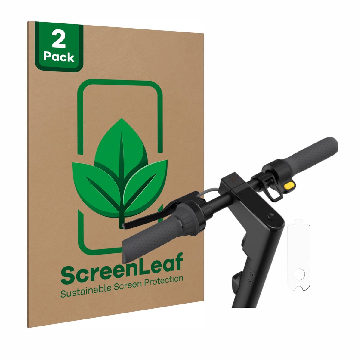 ScreenLeaf - Screenprotector voor Segway Ninebot KickScooter MAX G30 / G30D / G30D II - Duurzame schermbescherming Folie Beschermfolie transparant 2 Stuks