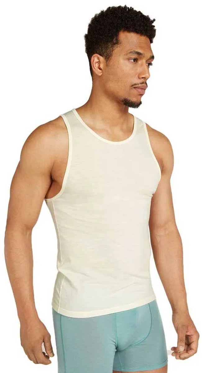 Icebreaker Merino 150 Anatomica Mouwloos Basislaag Wit XL Man