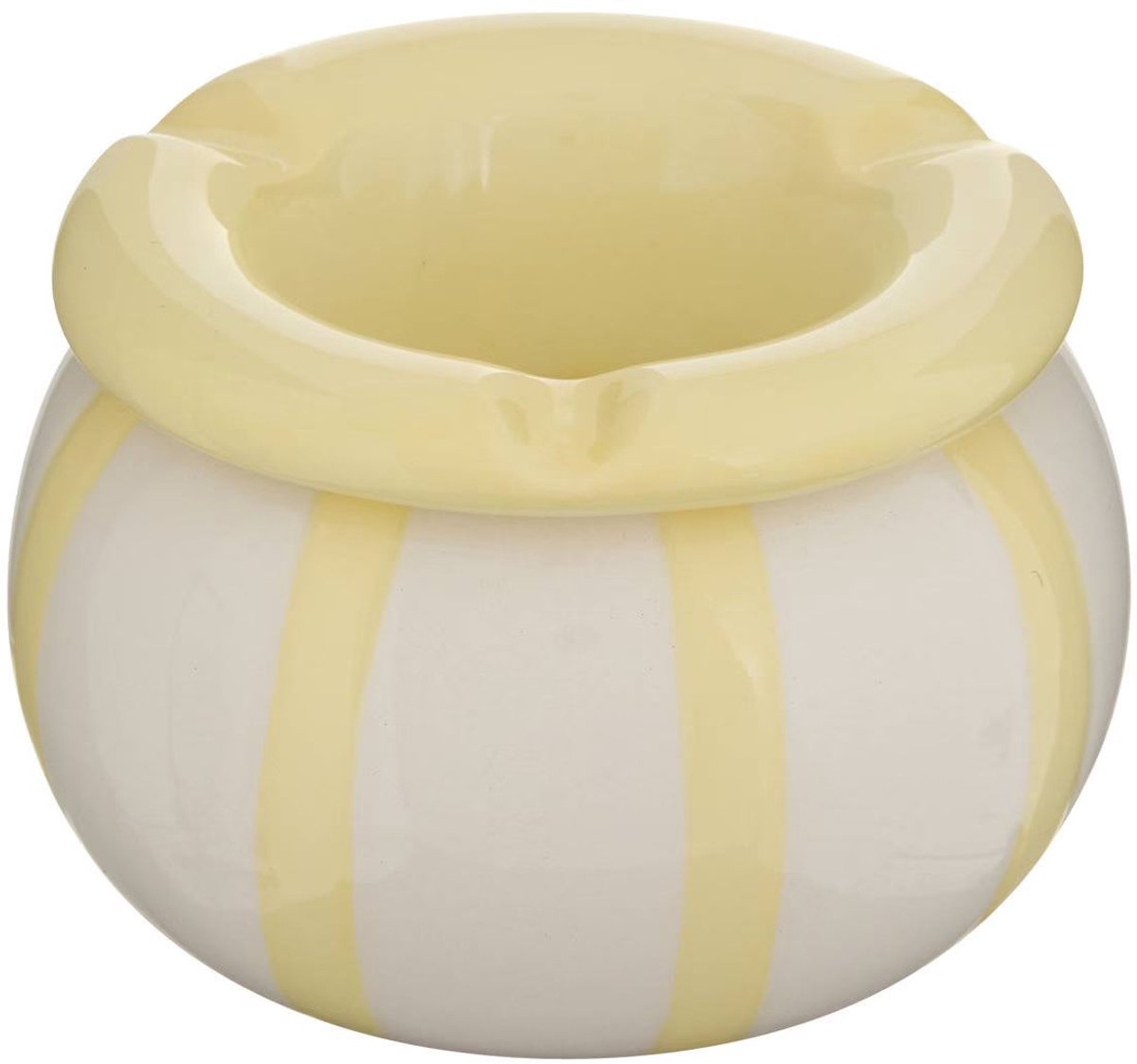 Atmosphera Della Pasta Keramische Asbak - Ø9xH6cm - Geel