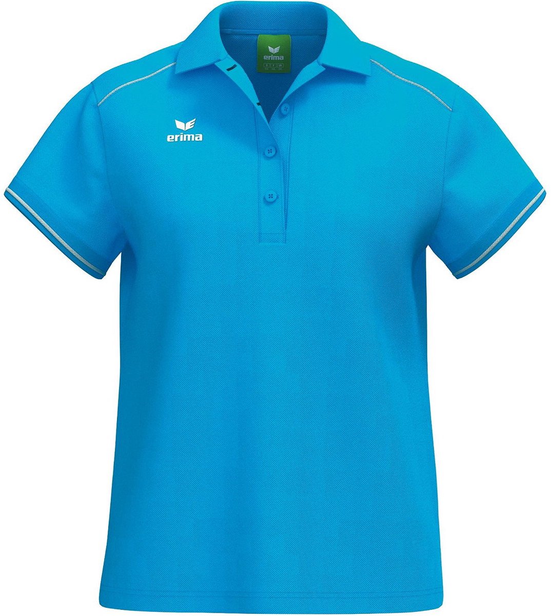 1074x1200.jpg Erima Cmpt 3 Wings Polo Dames - Curaçao / Wit | Maat: 44 - Afbeelding 1