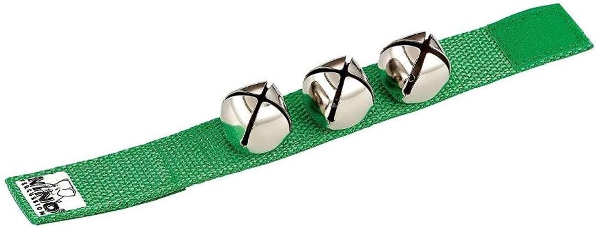 Polsbellen Muziekinstrument - Kindermuziek Accessoire - Vroege Muzikale Educatie - Verstelbare Klittenbandsluiting - 22.9 x 2.5 x 0.3 cm - Groen