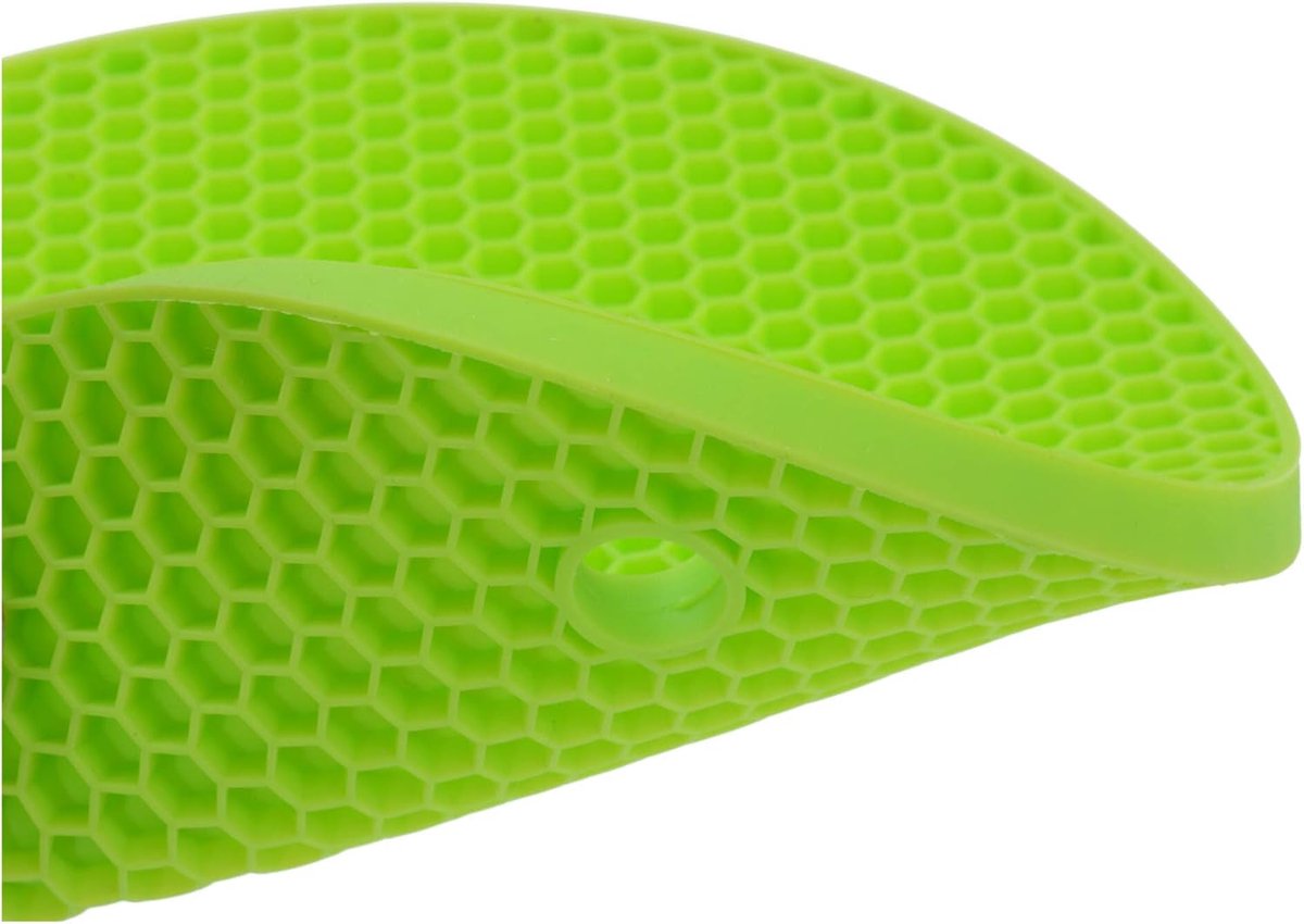 Onderzetter Groot - Keukenbeschermer - Hitte Beschermen - Antislip Honingraat - Ø 18 cm - Groen