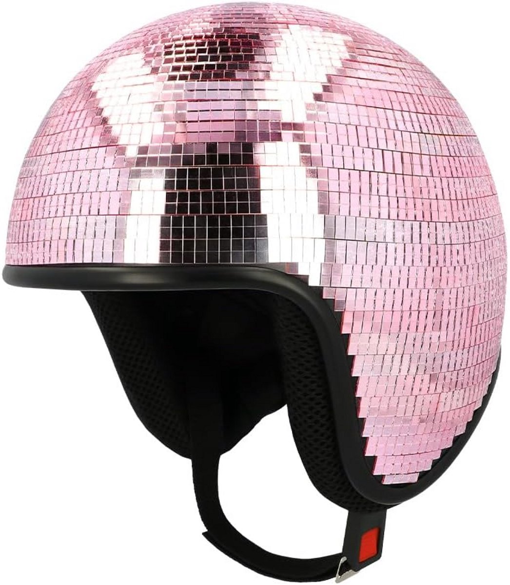 Disco Helm Spiegelbal Hoofddeksel voor 80s Themafeest en Carnaval