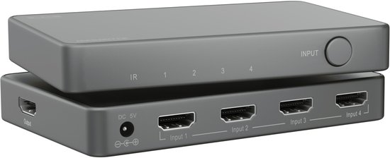 HS5 HDMI Switch - 2 IN 1 UIT - HDMI Schakelaar - 8K@60Hz 4K