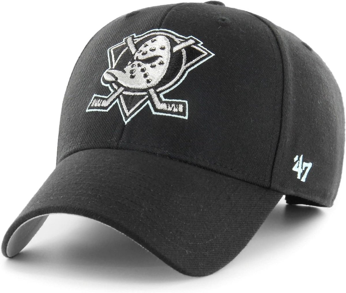 NHL Team Cap Verstelbaar Zwart Zilver Metallic NHL Team Accessoire