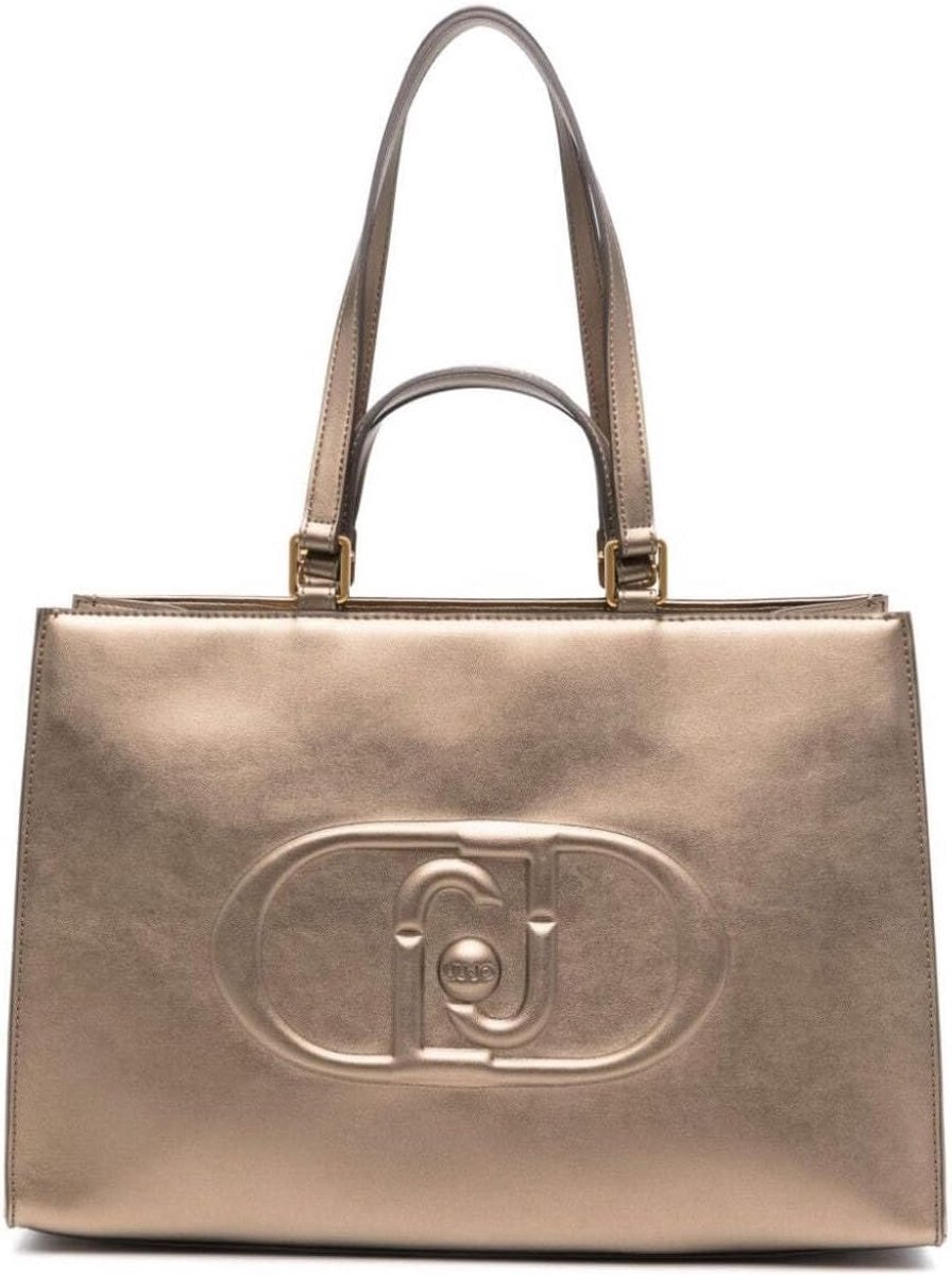 Grote Shopper Tas Dames Brons Metallic Schoudertas