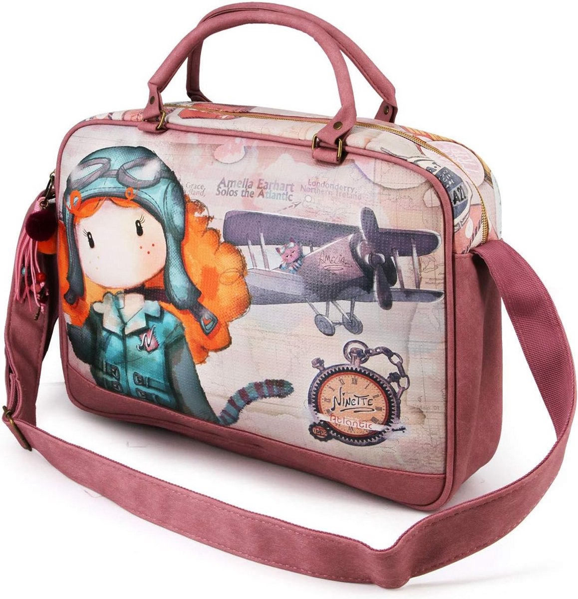 Multikleurige Laptoptas voor Kinderen - Compacte Schoudertas voor Laptop