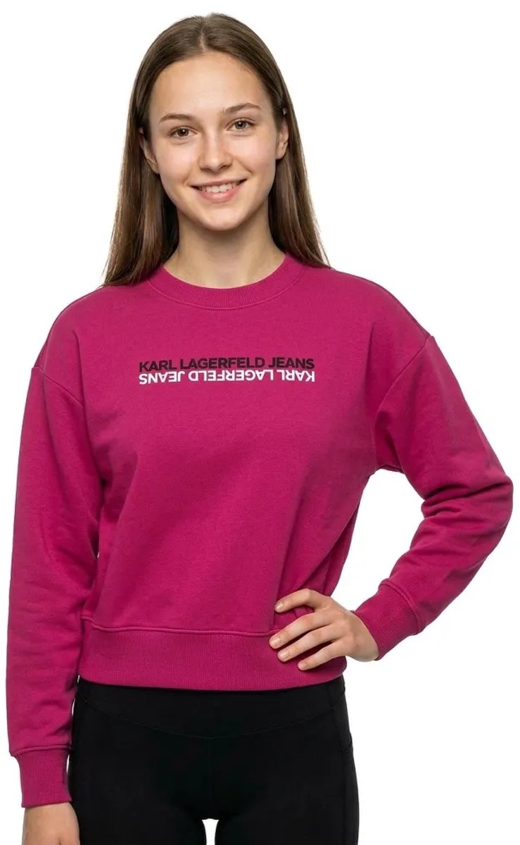Karl Lagerfeld Jeans B1w20041 Sweatshirt Roze L Vrouw