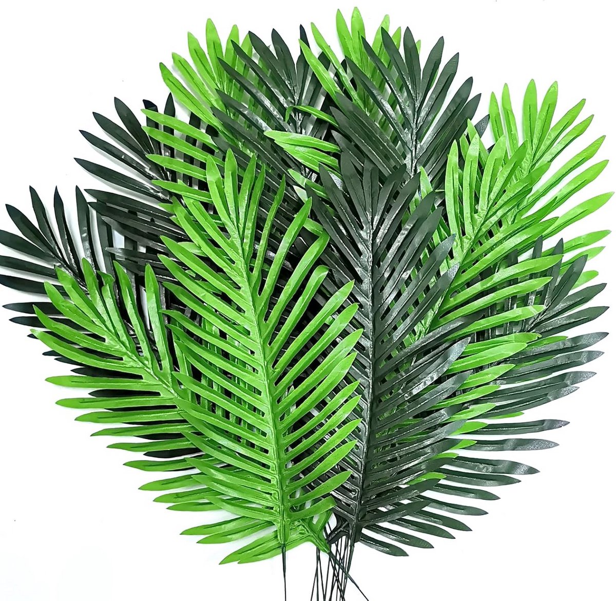 Kunstmatige palmbladeren - 12 stuks faux tropische bladeren voor decoratie