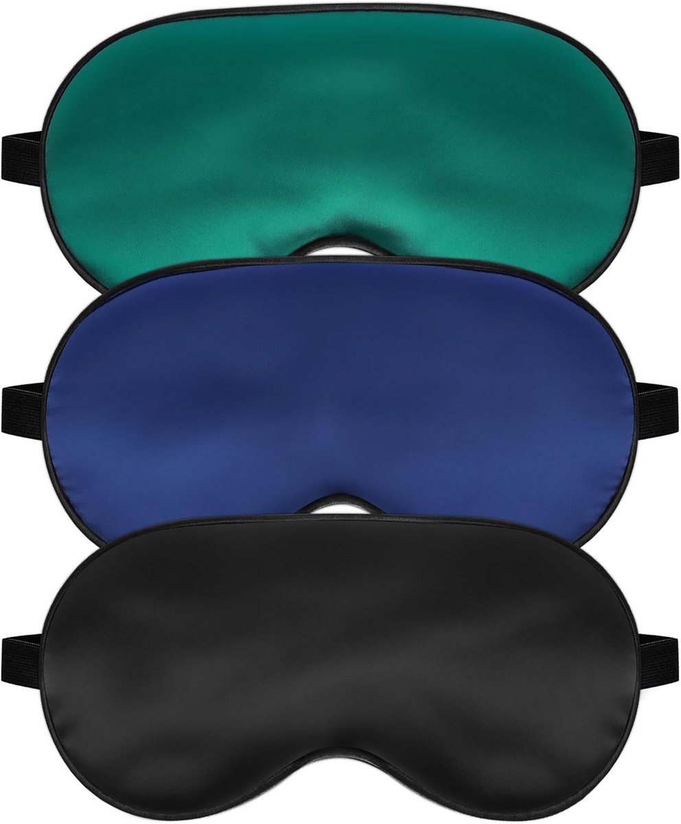 Verstelbaar 3D Slaapmasker - 2 Stuks Zwart en Grijs - Comfortabel en Superzacht Oogmasker voor Volledige Nachtrust