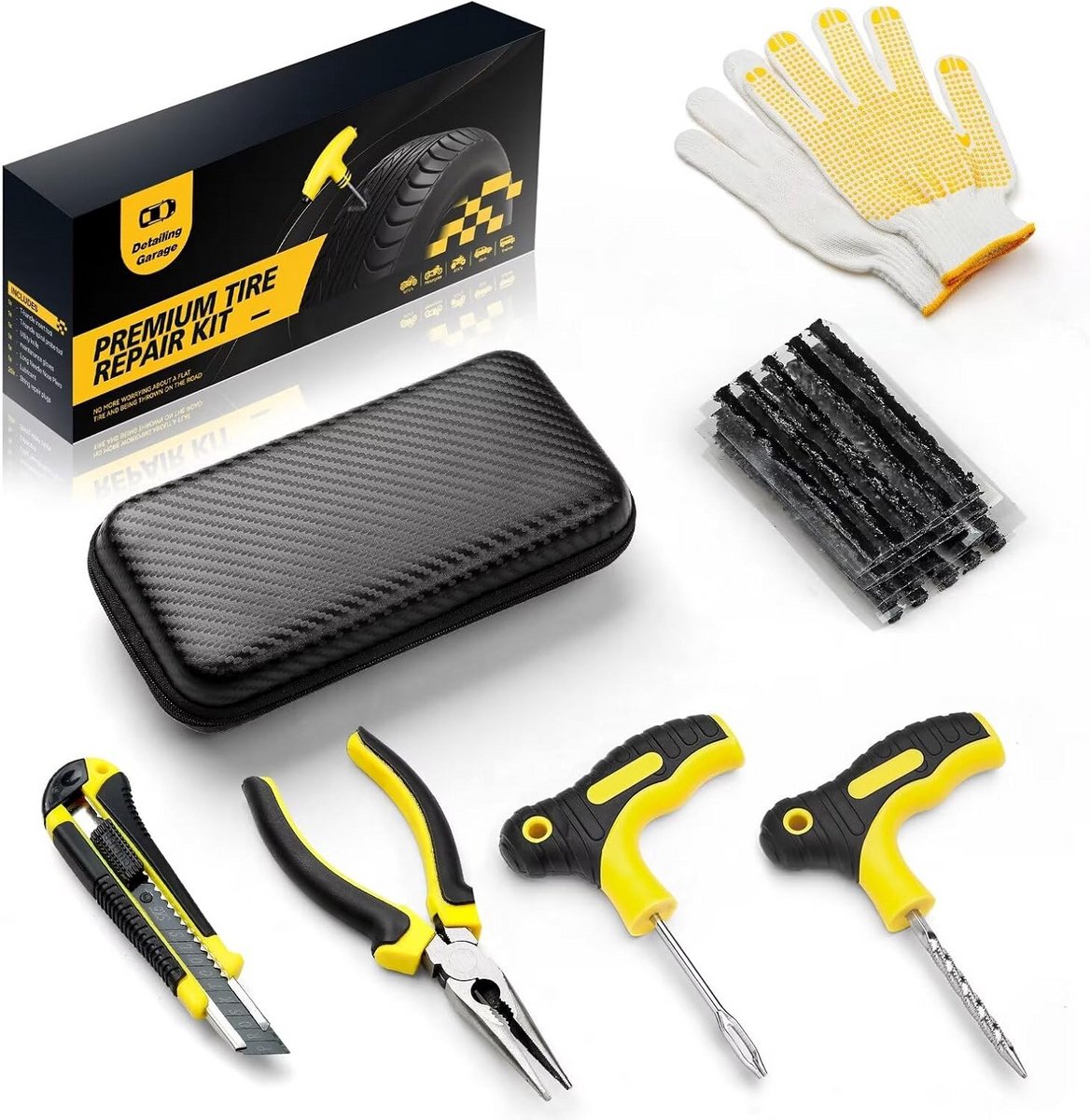 Proppenset - Autobanden Reparatie Set - Autobanden Pomp Compleet
