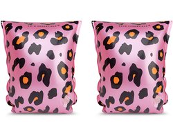 Swim Essentials Brassards Imprimé Panthère - Or Rose - 0-2 ans