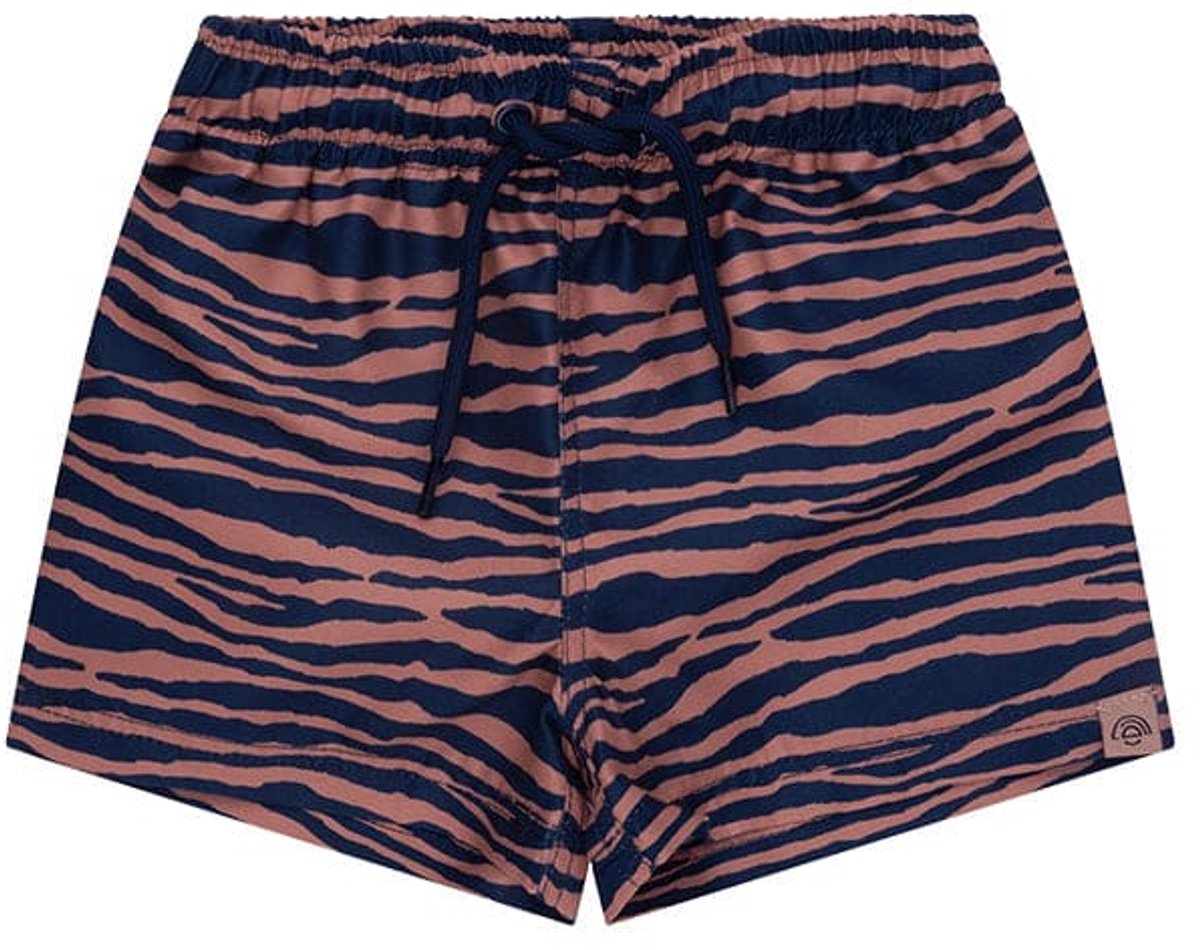 Swim Essentials - Zwemboxer Jongens 1-2 jaar - 86/92 - Blauw/Oranje - Gestreept - Dreumes