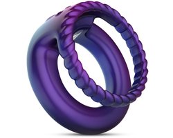 Hueman - Jupiter Anneau vibrant pour pénis et testicules - Violet
