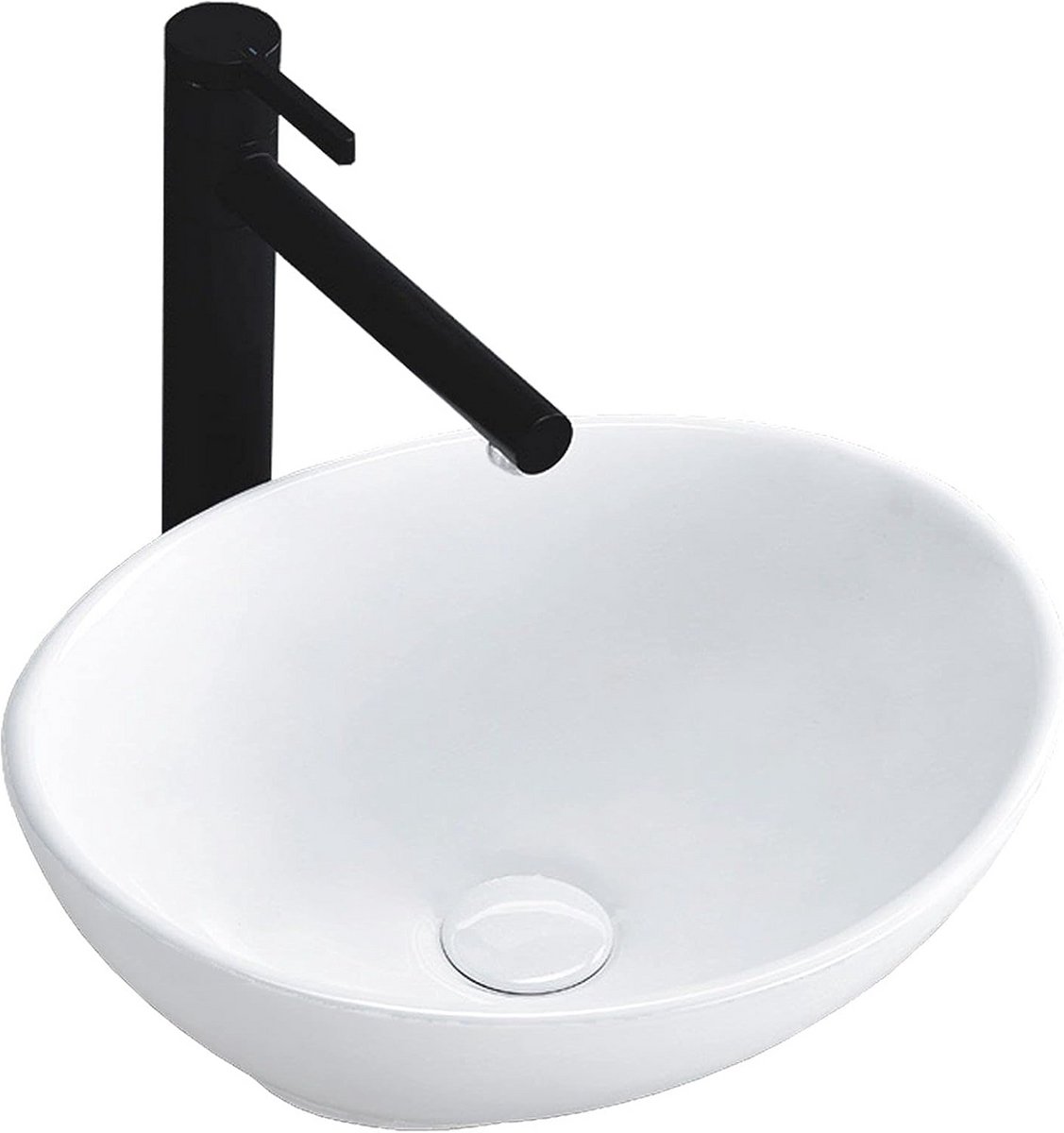 Wastafel op Aanrecht SOFIA MINI - Wit, Compact en Functioneel