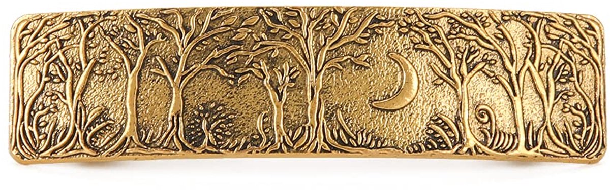 TuseRxln Haarspeld Vintage Maan - Goudkleurig Franse Haarspeld - Handgemaakt Sieradendesign - 1 Stuks - Voor Dames en Meisjes