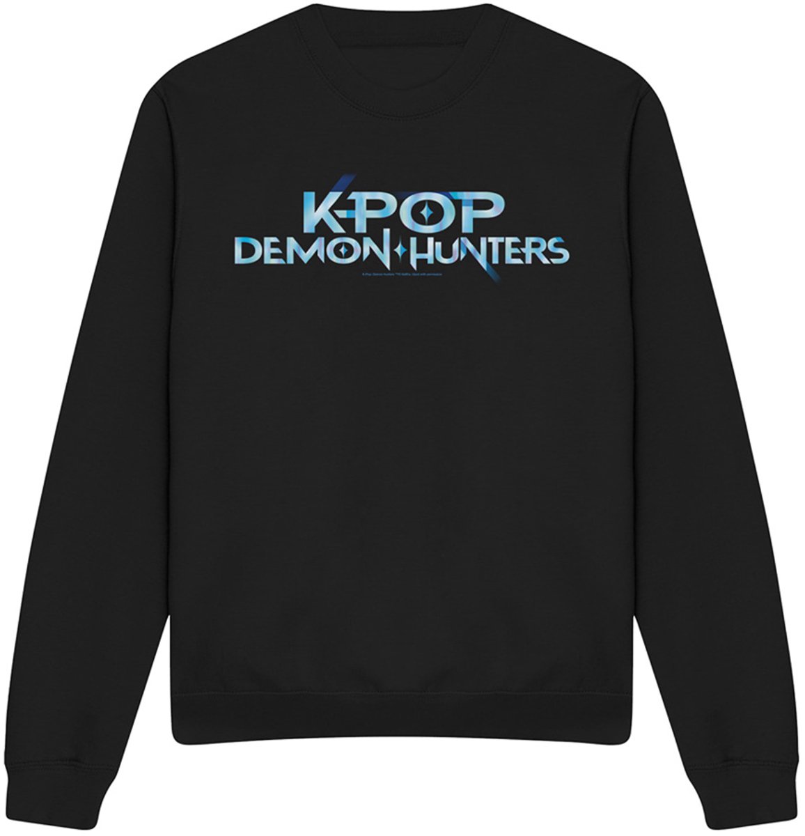 Kpop Demon Hunters Full Colour Logo sweatshirt - Zwart - XXL