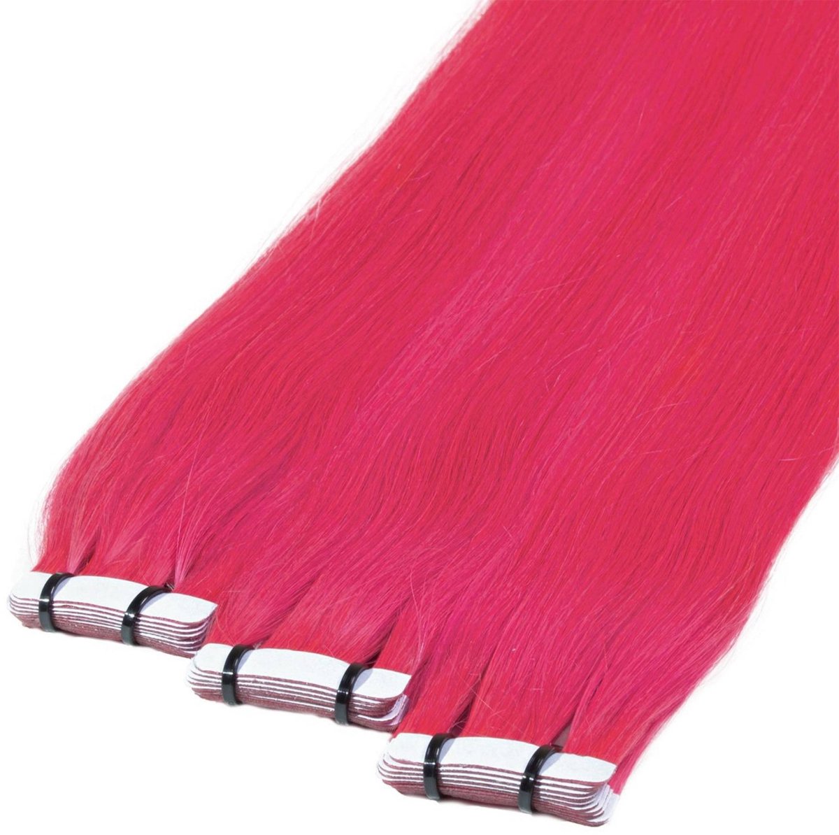 hair2heart Premium Tape Extensions Echt haar glad - 10 tapes 2,5 g 60 cm Roze