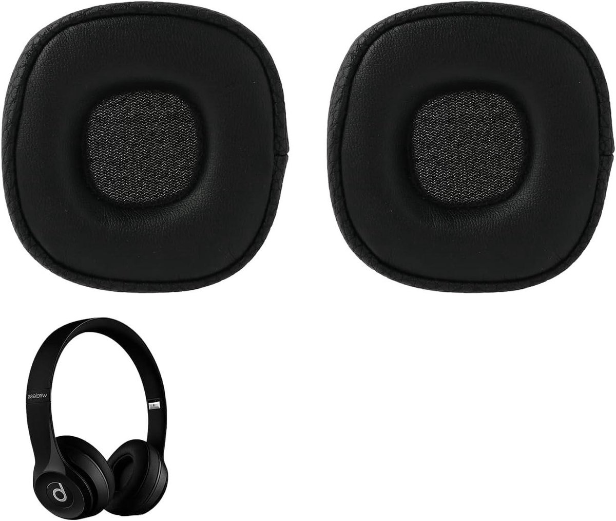 Vervangende Oorkussens voor On-Ear Hoofdtelefoon - Compatibel met Bekabelde en Bluetooth - Hoogwaardig Traagschuim - Reservehoofdbandkussen - Reparatieonderdelen